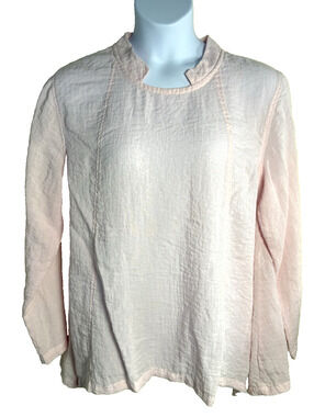 Eleven Stitch Design by Gerties Pink Lagenlook oversized top blouse XL Bohemian
